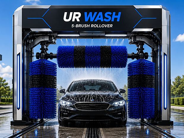 5-brush rollover car wash